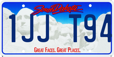 SD license plate 1JJT94