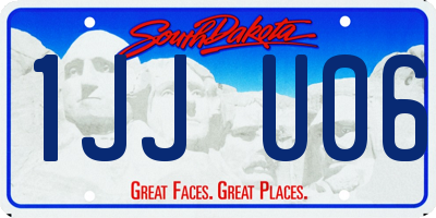 SD license plate 1JJU06