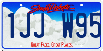 SD license plate 1JJW95