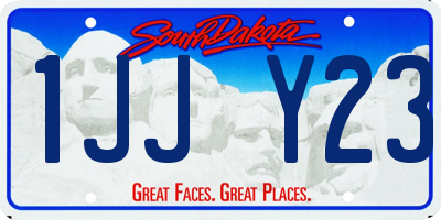 SD license plate 1JJY23