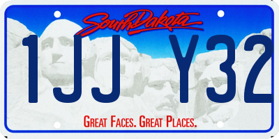 SD license plate 1JJY32