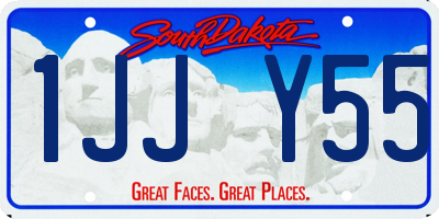 SD license plate 1JJY55