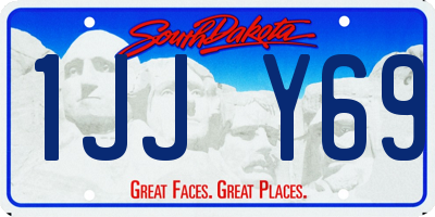 SD license plate 1JJY69