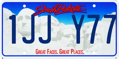 SD license plate 1JJY77