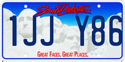 SD license plate 1JJY86