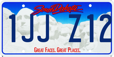 SD license plate 1JJZ12