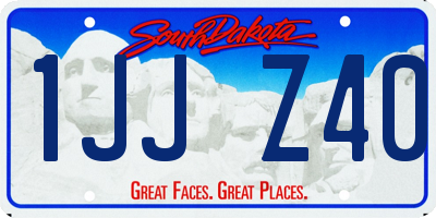 SD license plate 1JJZ40