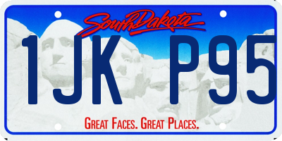 SD license plate 1JKP95