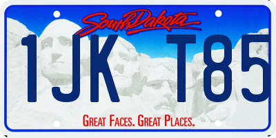 SD license plate 1JKT85
