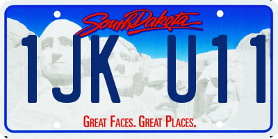 SD license plate 1JKU11