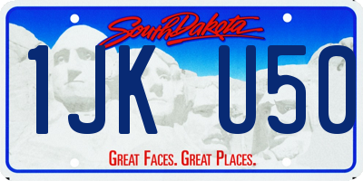 SD license plate 1JKU50