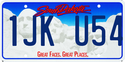 SD license plate 1JKU54