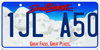 SD license plate 1JLA50