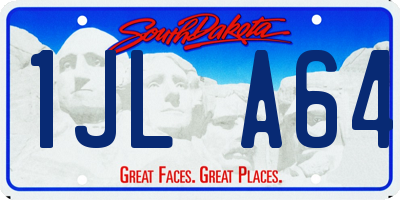 SD license plate 1JLA64