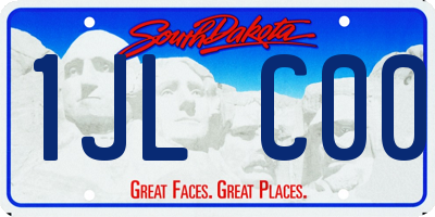 SD license plate 1JLC00