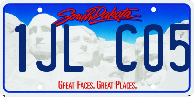 SD license plate 1JLC05