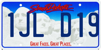 SD license plate 1JLD19