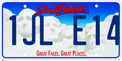 SD license plate 1JLE14