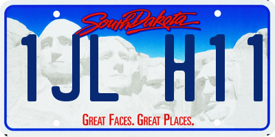 SD license plate 1JLH11