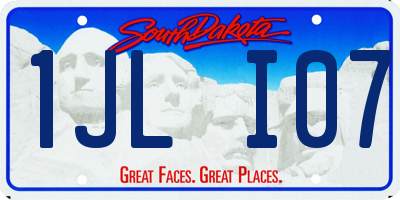 SD license plate 1JLI07