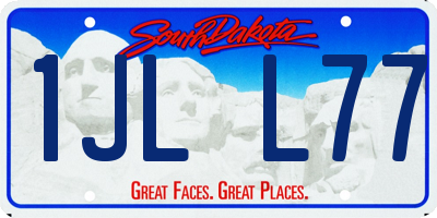 SD license plate 1JLL77