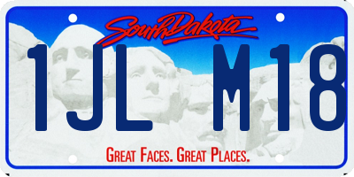 SD license plate 1JLM18
