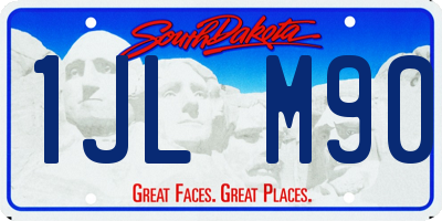 SD license plate 1JLM90