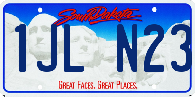 SD license plate 1JLN23