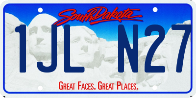 SD license plate 1JLN27