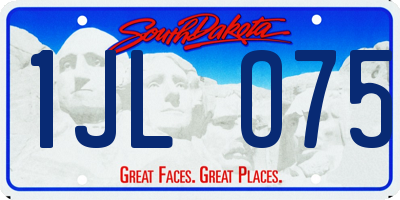 SD license plate 1JLO75