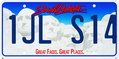 SD license plate 1JLS14