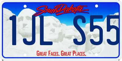 SD license plate 1JLS55