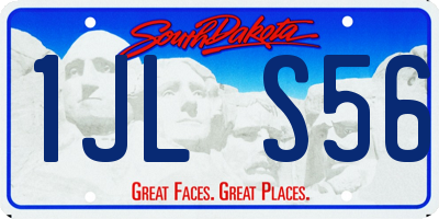 SD license plate 1JLS56