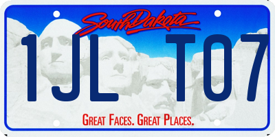 SD license plate 1JLT07