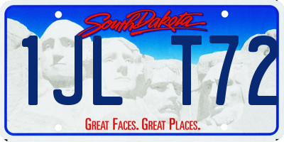 SD license plate 1JLT72