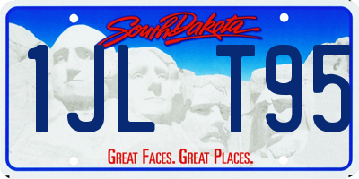 SD license plate 1JLT95
