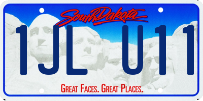 SD license plate 1JLU11