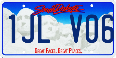 SD license plate 1JLV06