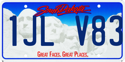 SD license plate 1JLV83
