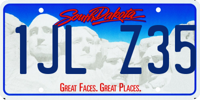 SD license plate 1JLZ35