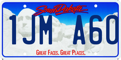 SD license plate 1JMA60