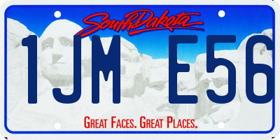 SD license plate 1JME56