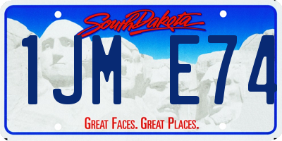 SD license plate 1JME74