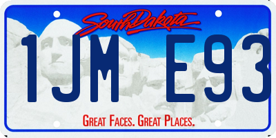 SD license plate 1JME93