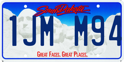 SD license plate 1JMM94