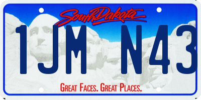 SD license plate 1JMN43