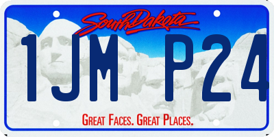 SD license plate 1JMP24
