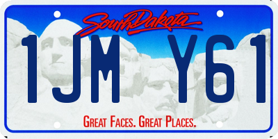 SD license plate 1JMY61