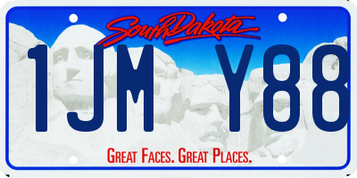 SD license plate 1JMY88