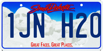 SD license plate 1JNH20